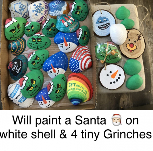 December 2021 free painted shells for locals